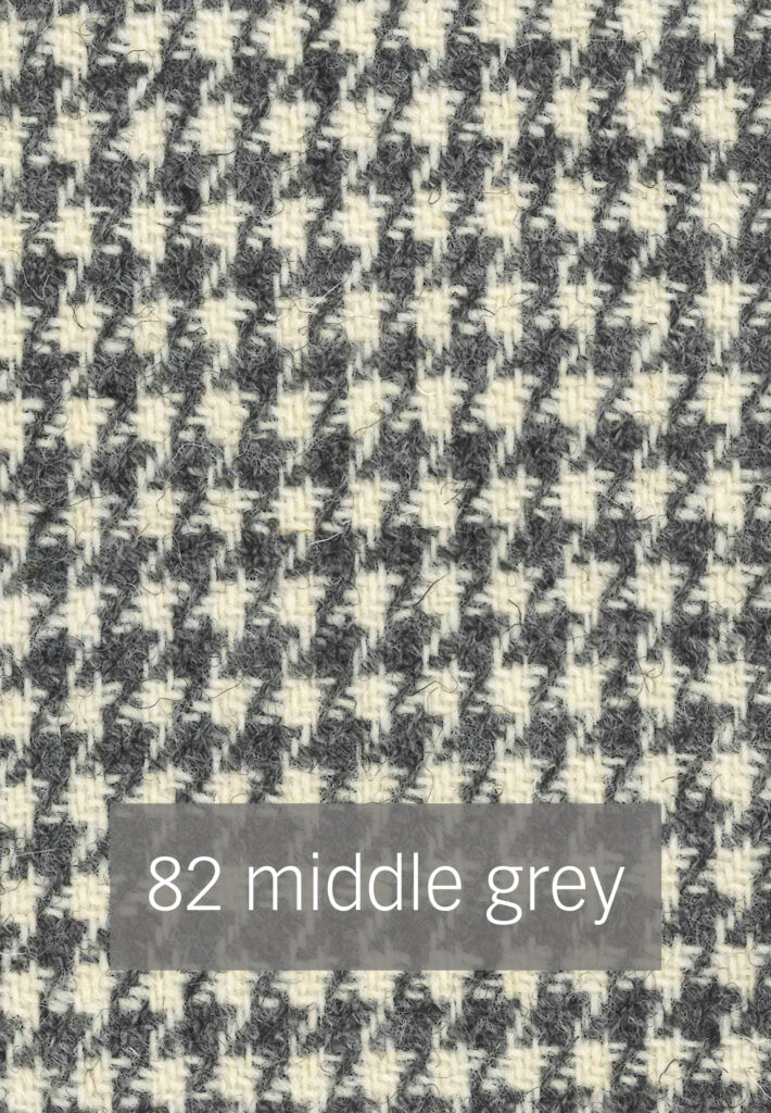 Foto von grauem Harris Tweed Stoffmuster