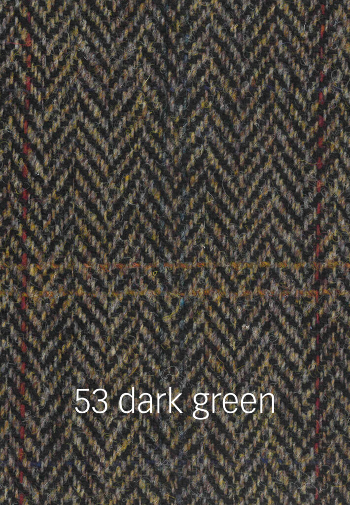 Foto von grünem Harris Tweed Stoffmuster