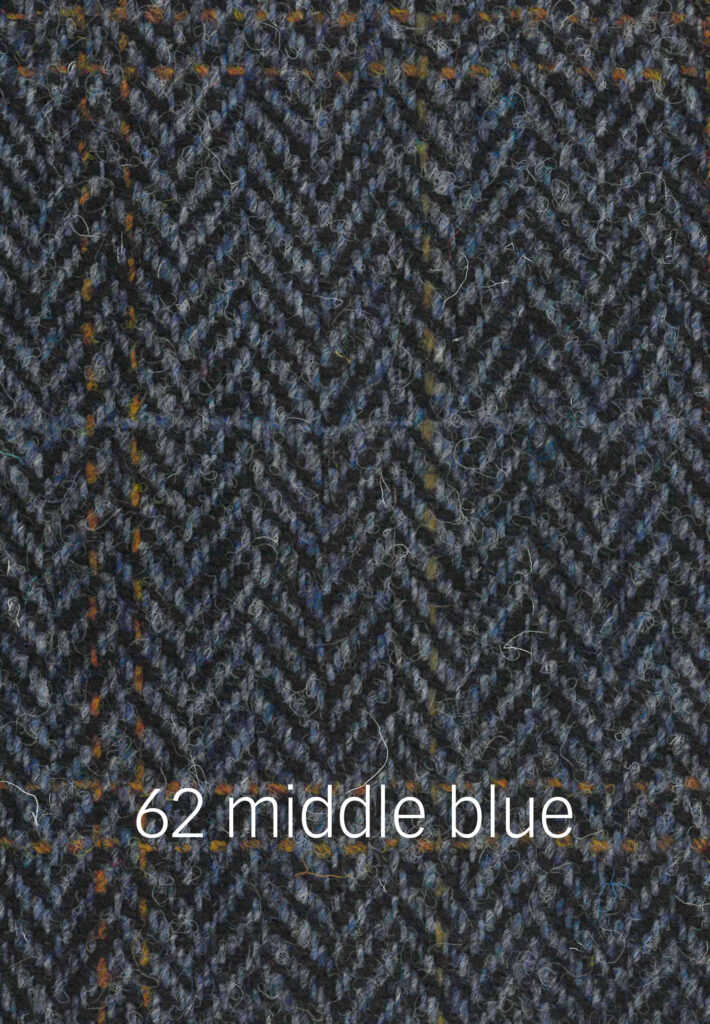Foto von blauem Harris Tweed Stoffmuster