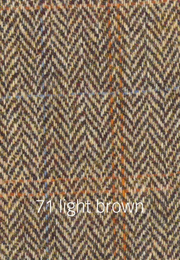 Foto von braunem Harris Tweed Stoffmuster