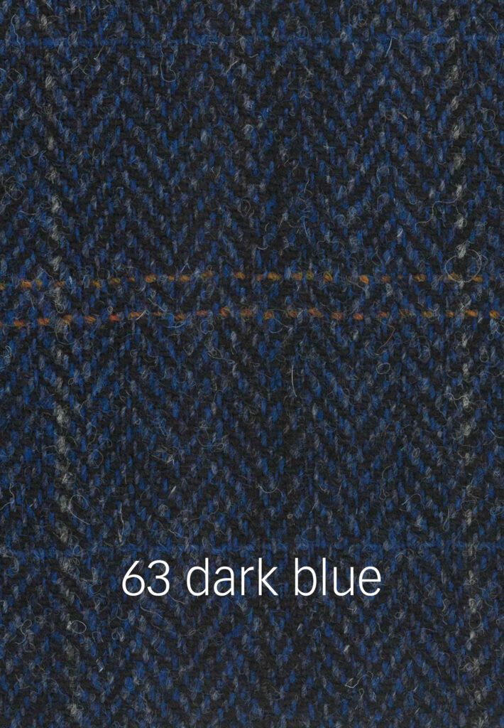 Foto von dunkelblauem Harris Tweed Stoffmuster