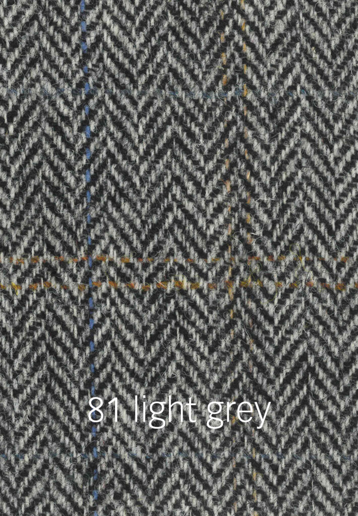 Foto von grauem Harris Tweed Stoffmuster