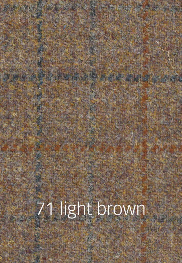 Foto von braunem Harris Tweed Stoffmuster