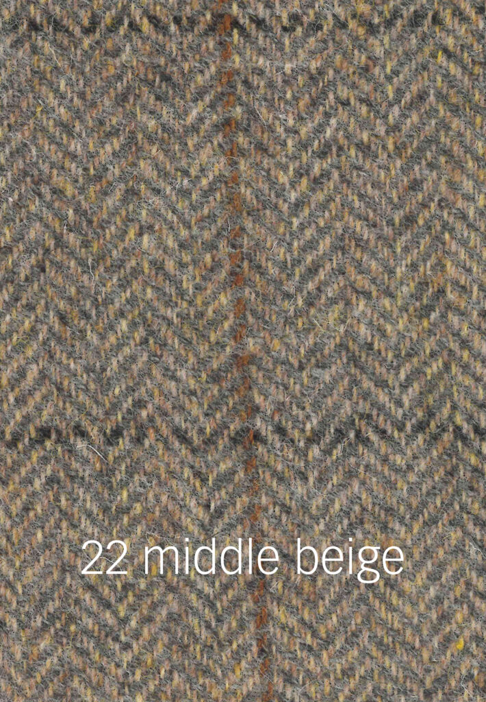 Foto von beigem Harris Tweed Stoffmuster