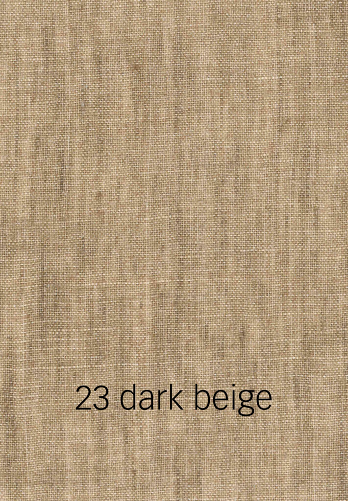 Foto eines dunkelbeigen Stoffmusters.