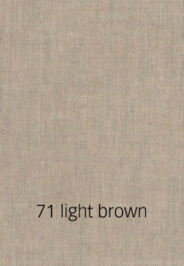 Foto eines hellbraunen Stoffmusters.