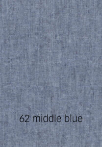 Foto eines mittelblauen Stoffmusters.