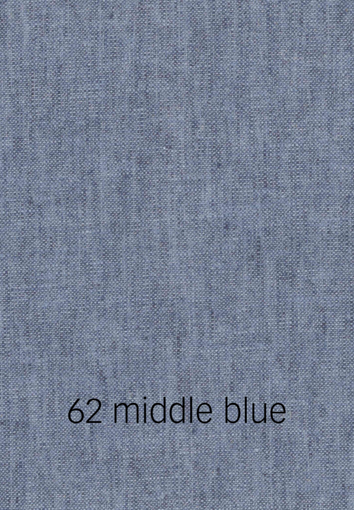 Foto eines mittelblauen Stoffmusters.