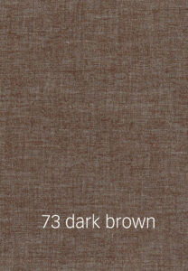 Foto eines dunkelbraunen Stoffmusters.