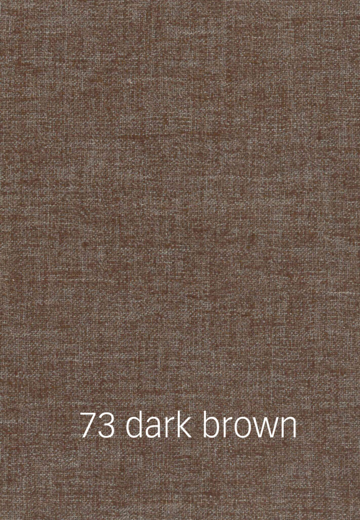 Foto eines dunkelbraunen Stoffmusters.